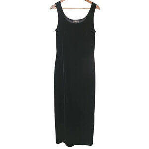 Scott McClintock Sleeveless Velvet Maxi Dress Black Size 8